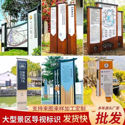 户外导视牌与标识系统 从景区到商场，立式导向牌的全场景应用指南